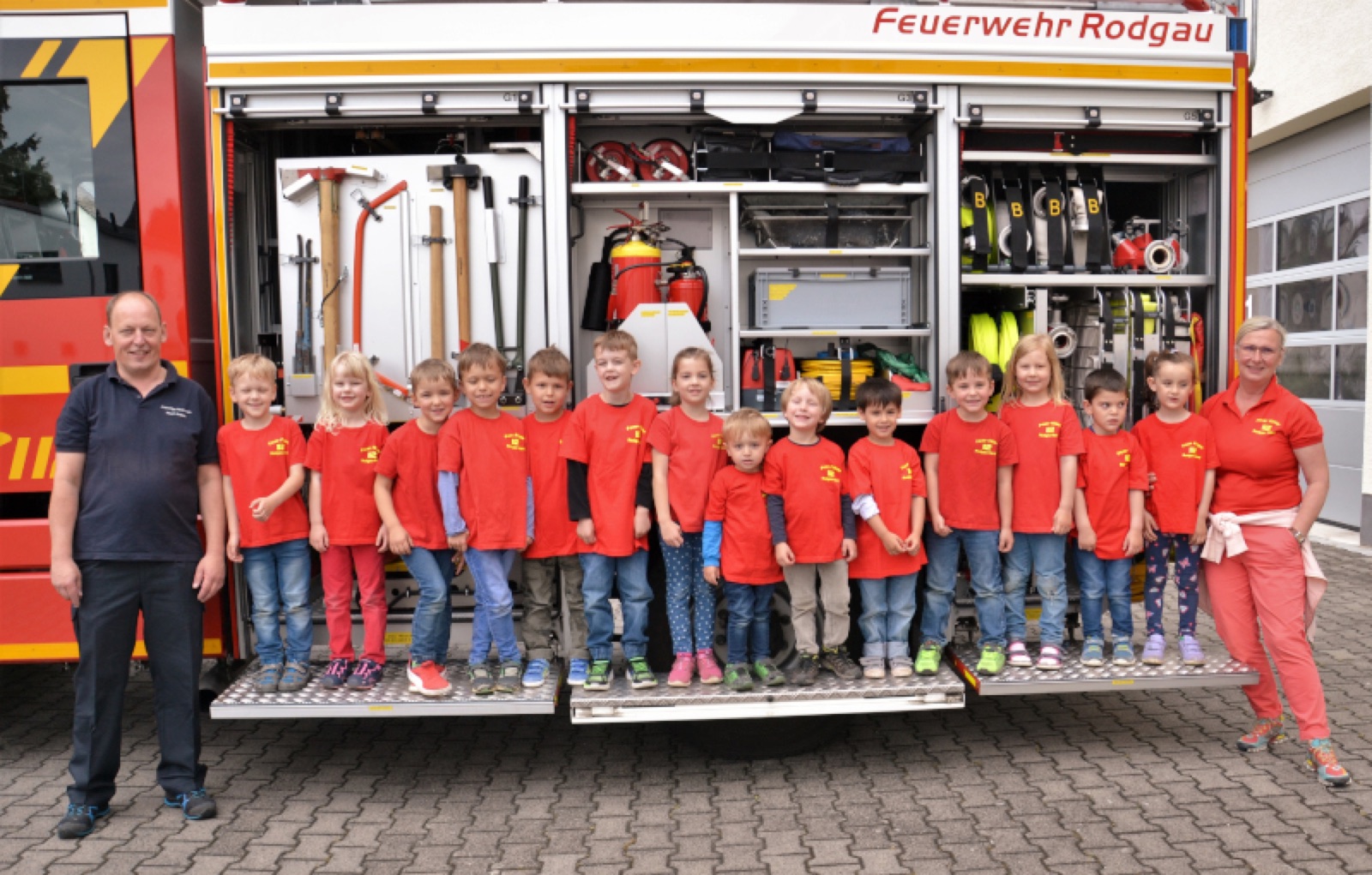 Die Feuerflitzer-Minis bei einer Übung